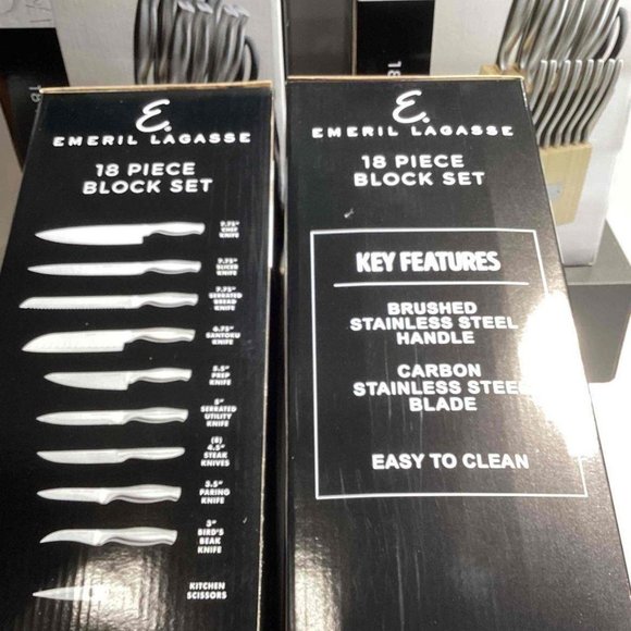 Classic Emeril lagasse 18pc knife set - Picture 2 of 2